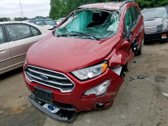 MAJ3S2GE6KC252315 - 2019 FORD ECOSPORT S RED photo 2