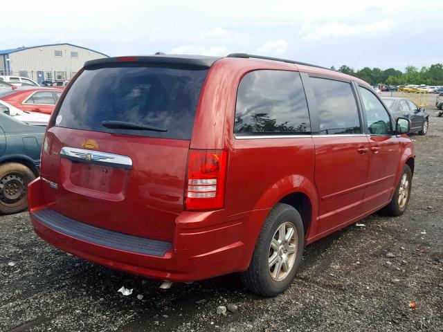 2A8HR54P48R825658 - 2008 CHRYSLER TOWN & COU RED photo 4