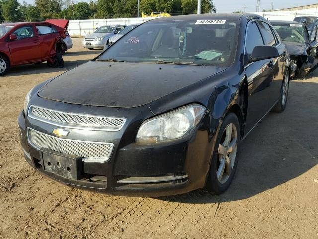 1G1ZC5E17BF300222 - 2011 CHEVROLET MALIBU 1LT BLACK photo 2