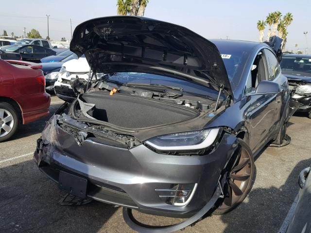 5YJXCAE23GF007137 - 2016 TESLA MODEL X BLACK photo 2