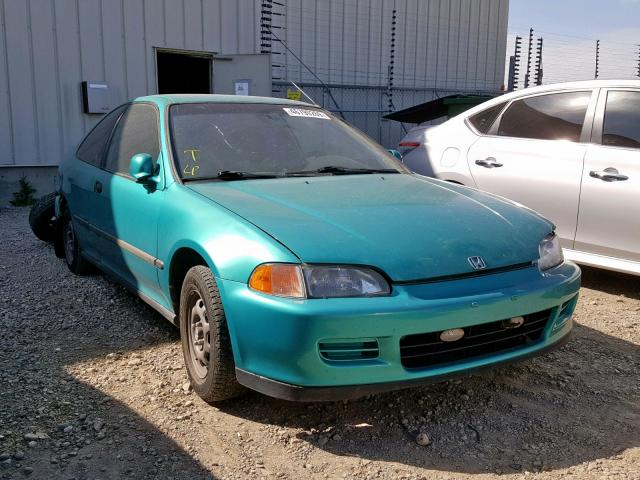 2HGEJ2223RH003658 - 1994 HONDA CIVIC DX GREEN photo 1