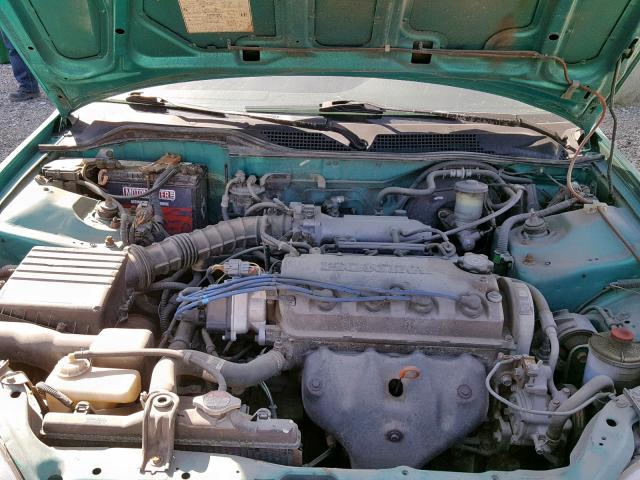 2HGEJ2223RH003658 - 1994 HONDA CIVIC DX GREEN photo 7