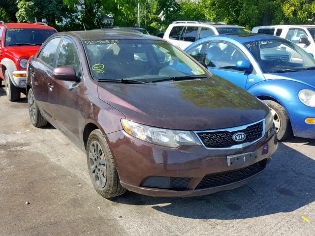 KNAFU4A26B5450874 - 2011 KIA FORTE EX BURGUNDY photo 1