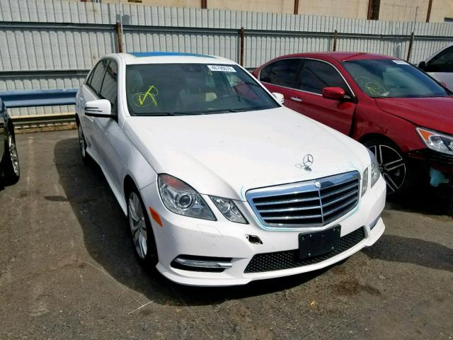 WDDHF2EB5DA675114 - 2013 MERCEDES-BENZ E 350 BLUE WHITE photo 1