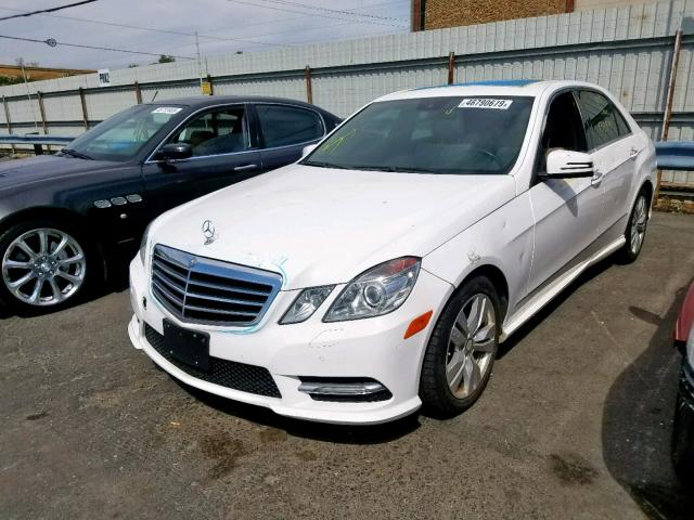 WDDHF2EB5DA675114 - 2013 MERCEDES-BENZ E 350 BLUE WHITE photo 2