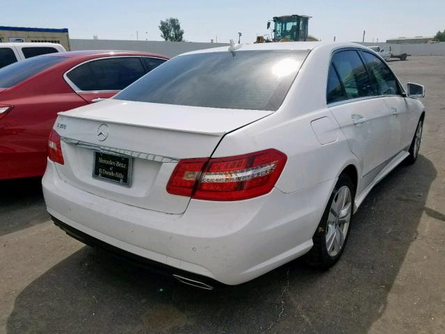 WDDHF2EB5DA675114 - 2013 MERCEDES-BENZ E 350 BLUE WHITE photo 4