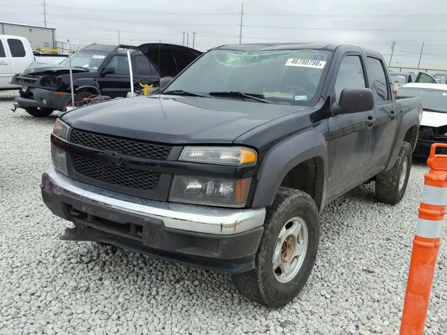 1GCDT136268155805 - 2006 CHEVROLET COLORADO BLACK photo 2