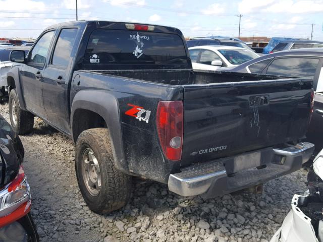 1GCDT136268155805 - 2006 CHEVROLET COLORADO BLACK photo 3