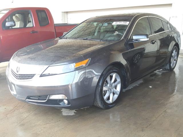 19UUA8F24CA024307 - 2012 ACURA TL GRAY photo 2