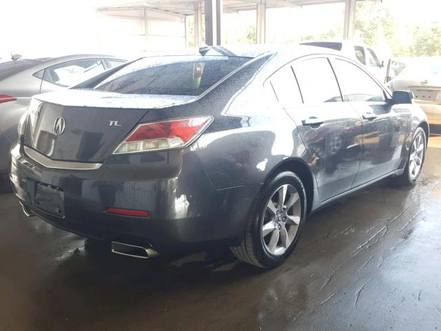 19UUA8F24CA024307 - 2012 ACURA TL GRAY photo 4