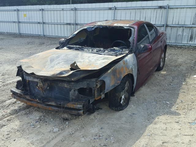 2G2WP522251213386 - 2005 PONTIAC GRAND PRIX RED photo 2