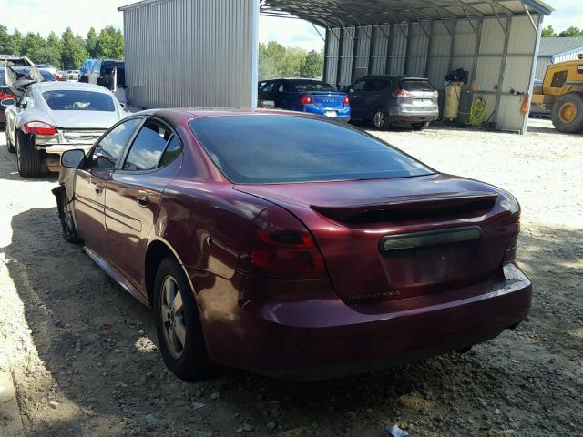 2G2WP522251213386 - 2005 PONTIAC GRAND PRIX RED photo 3