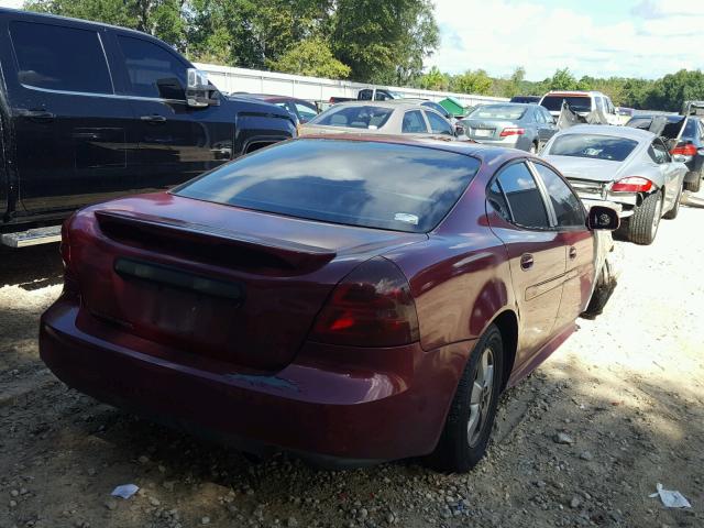2G2WP522251213386 - 2005 PONTIAC GRAND PRIX RED photo 4
