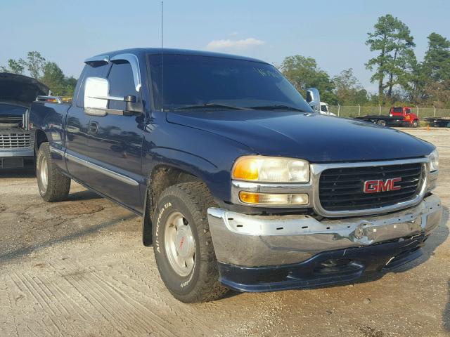 2GTEK19T721128620 - 2002 GMC NEW SIERRA BLUE photo 1