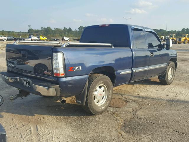 2GTEK19T721128620 - 2002 GMC NEW SIERRA BLUE photo 4