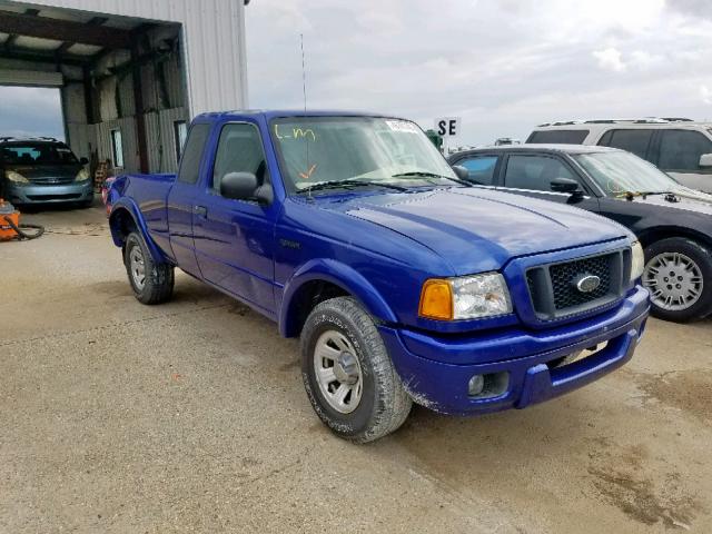 1FTYR14U45PA01758 - 2005 FORD RANGER SUP BLUE photo 1