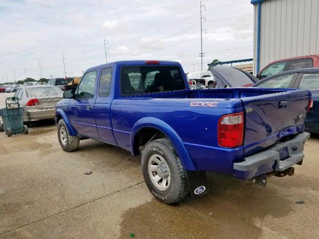 1FTYR14U45PA01758 - 2005 FORD RANGER SUP BLUE photo 3