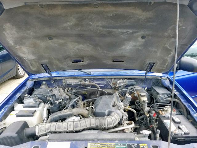 1FTYR14U45PA01758 - 2005 FORD RANGER SUP BLUE photo 7