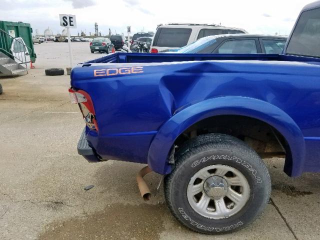 1FTYR14U45PA01758 - 2005 FORD RANGER SUP BLUE photo 9