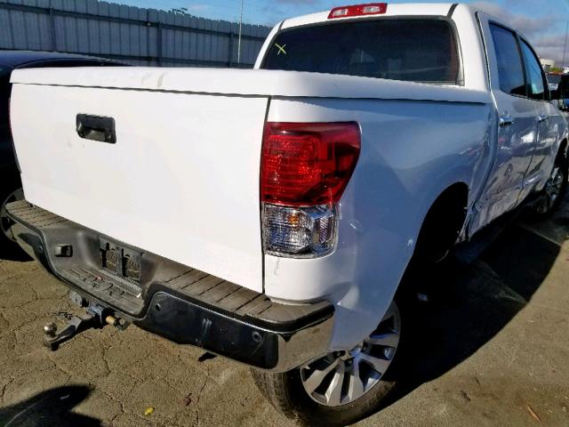 5TFHY5F10CX253274 - 2012 TOYOTA TUNDRA CRE WHITE photo 4