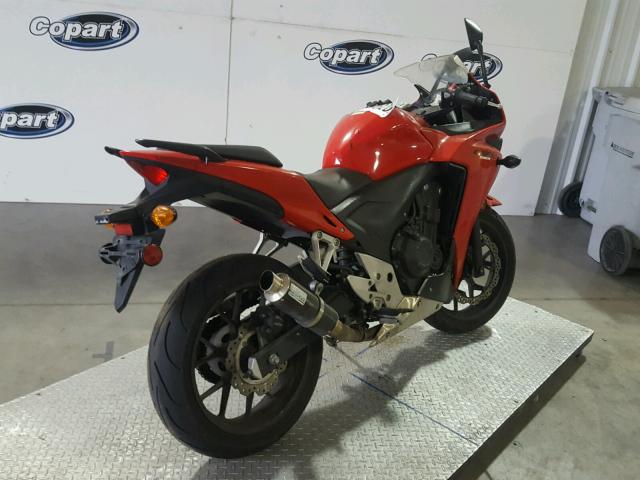 MLHPC4410E5100428 - 2014 HONDA CBR500 R RED photo 4