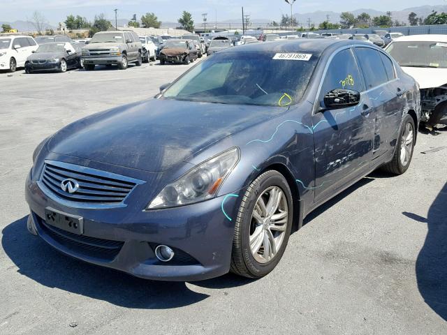 JN1CV6AP0CM933250 - 2012 INFINITI G37 BASE BLUE photo 2