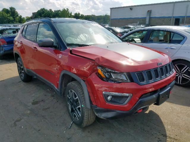 3C4NJDDB6KT669174 - 2019 JEEP COMPASS TR RED photo 1