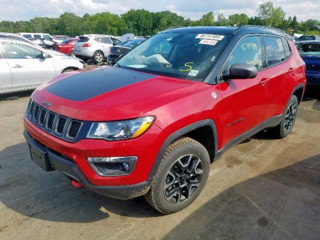 3C4NJDDB6KT669174 - 2019 JEEP COMPASS TR RED photo 2