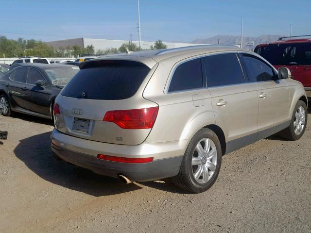 WA1AV74LX7D024158 - 2007 AUDI Q7 4.2 QUA BEIGE photo 4