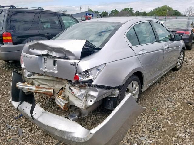 5KBCP3F82AB005163 - 2010 HONDA ACCORD EXL SILVER photo 4