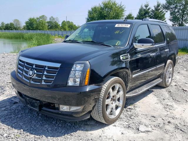 1GYS4EEJ8CR142635 - 2012 CADILLAC ESCALADE H BLACK photo 2