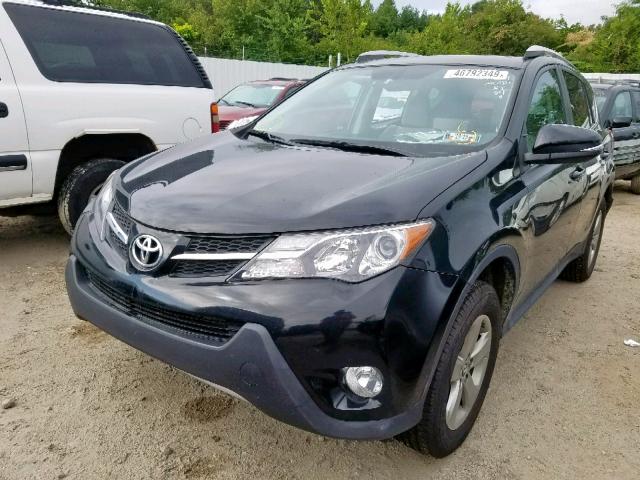 2T3RFREV2FW404498 - 2015 TOYOTA RAV4 XLE BLACK photo 2