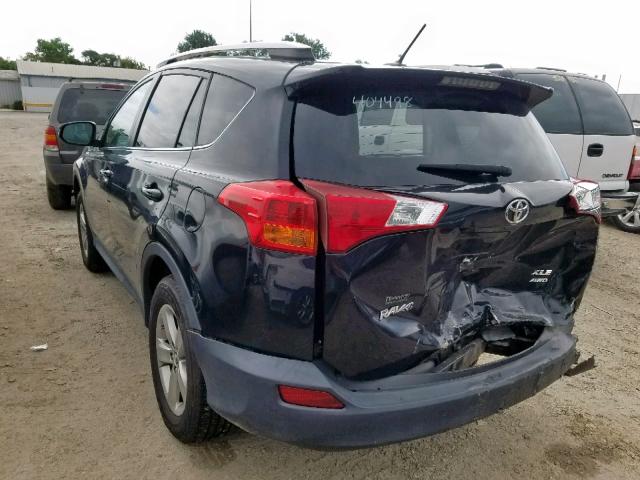 2T3RFREV2FW404498 - 2015 TOYOTA RAV4 XLE BLACK photo 3