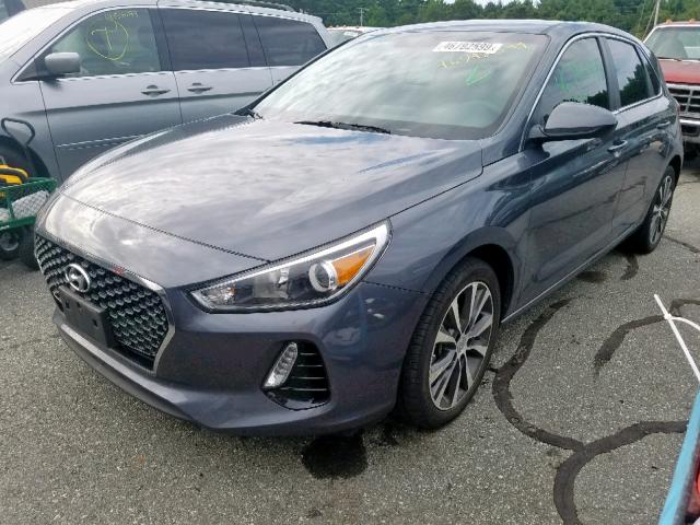 KMHH35LE2JU040553 - 2018 HYUNDAI ELANTRA GT GRAY photo 2