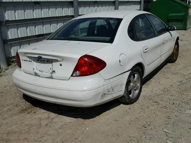 1FAFP55272A267992 - 2002 FORD TAURUS SES WHITE photo 4