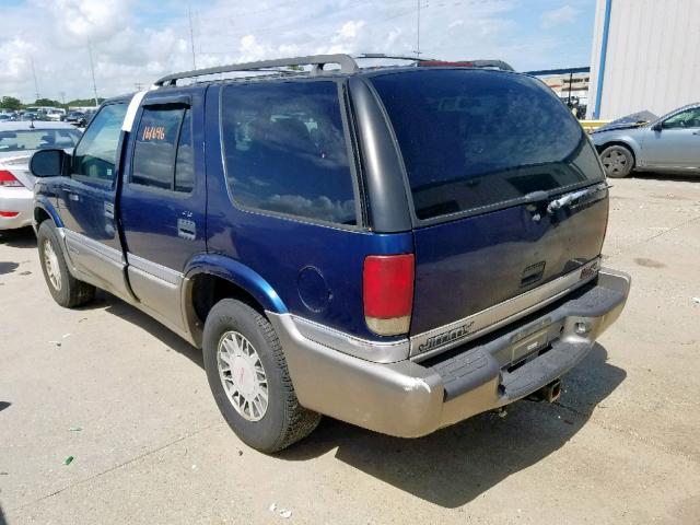 1GKDT13W712117230 - 2001 GMC JIMMY BLUE photo 3