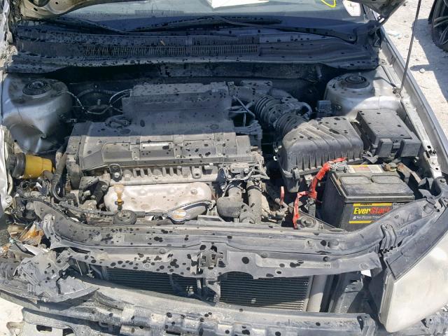 KNAFE221295619290 - 2009 KIA SPECTRA EX SILVER photo 7