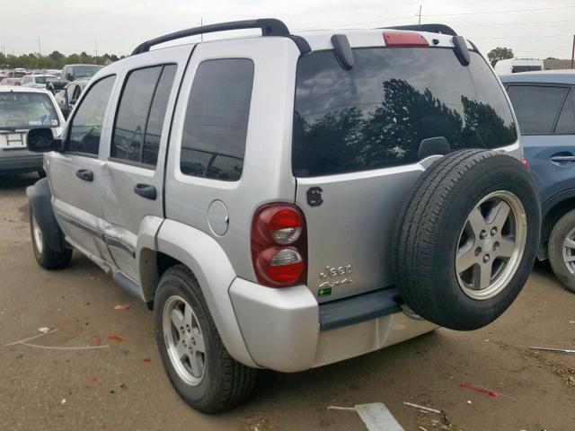 1J4GL38K65W641472 - 2005 JEEP LIBERTY RE SILVER photo 3