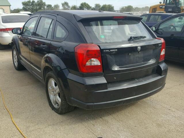 1B3HB48BX7D126901 - 2007 DODGE CALIBER SX BLACK photo 3