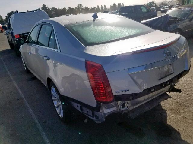 1G6AR5S38E0135901 - 2014 CADILLAC CTS LUXURY SILVER photo 3