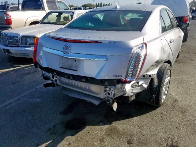 1G6AR5S38E0135901 - 2014 CADILLAC CTS LUXURY SILVER photo 9