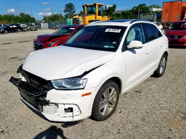 WA1BCCFS6HR015372 - 2017 AUDI Q3 PREMIUM WHITE photo 2