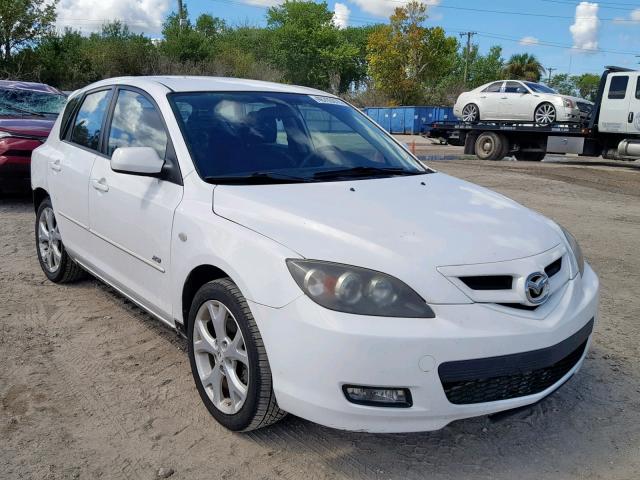 JM1BK343681869717 - 2008 MAZDA 3 HATCHBAC WHITE photo 1