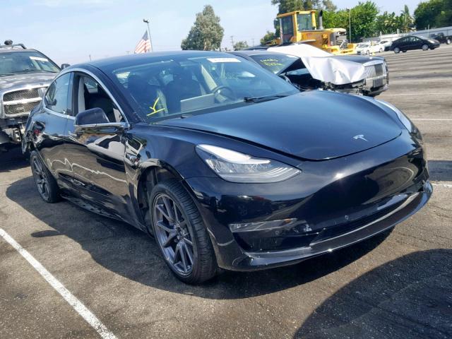 5YJ3E1EA1JF157464 - 2018 TESLA MODEL 3 BLACK photo 1