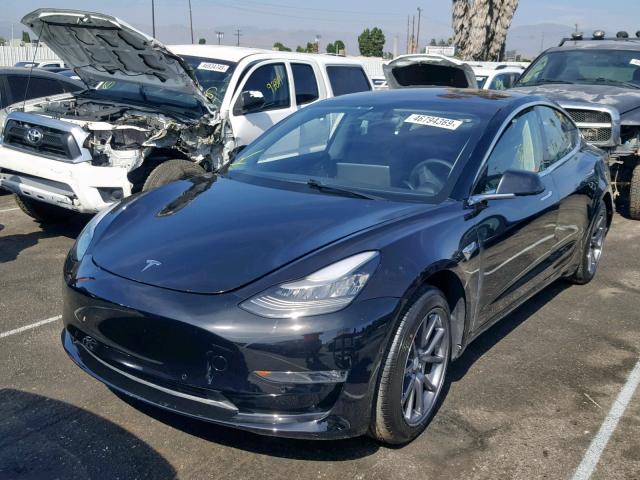 5YJ3E1EA1JF157464 - 2018 TESLA MODEL 3 BLACK photo 2