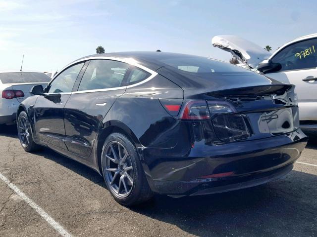 5YJ3E1EA1JF157464 - 2018 TESLA MODEL 3 BLACK photo 3