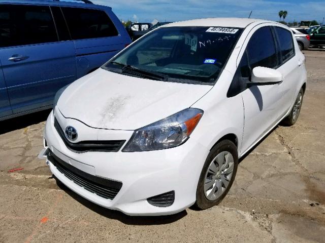 JTDKTUD34DD542700 - 2013 TOYOTA YARIS WHITE photo 2