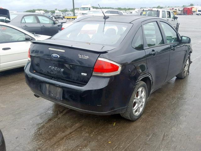 1FAHP36N69W187957 - 2009 FORD FOCUS SES BLACK photo 4