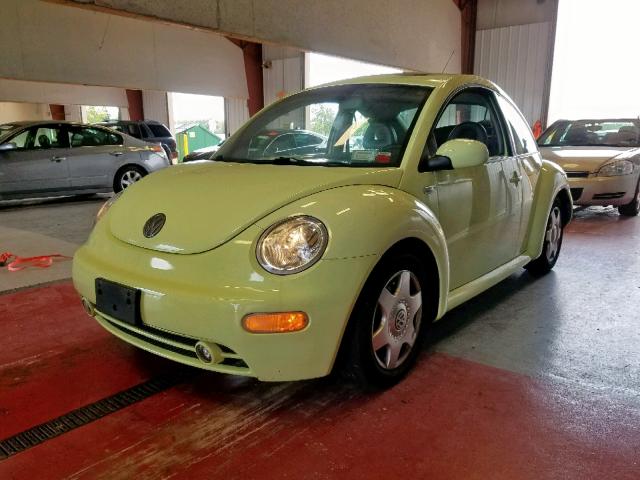 3VWCD21C21M467261 - 2001 VOLKSWAGEN NEW BEETLE ყვითელი ფოტო 2