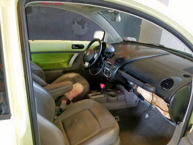 3VWCD21C21M467261 - 2001 VOLKSWAGEN NEW BEETLE ყვითელი ფოტო 5